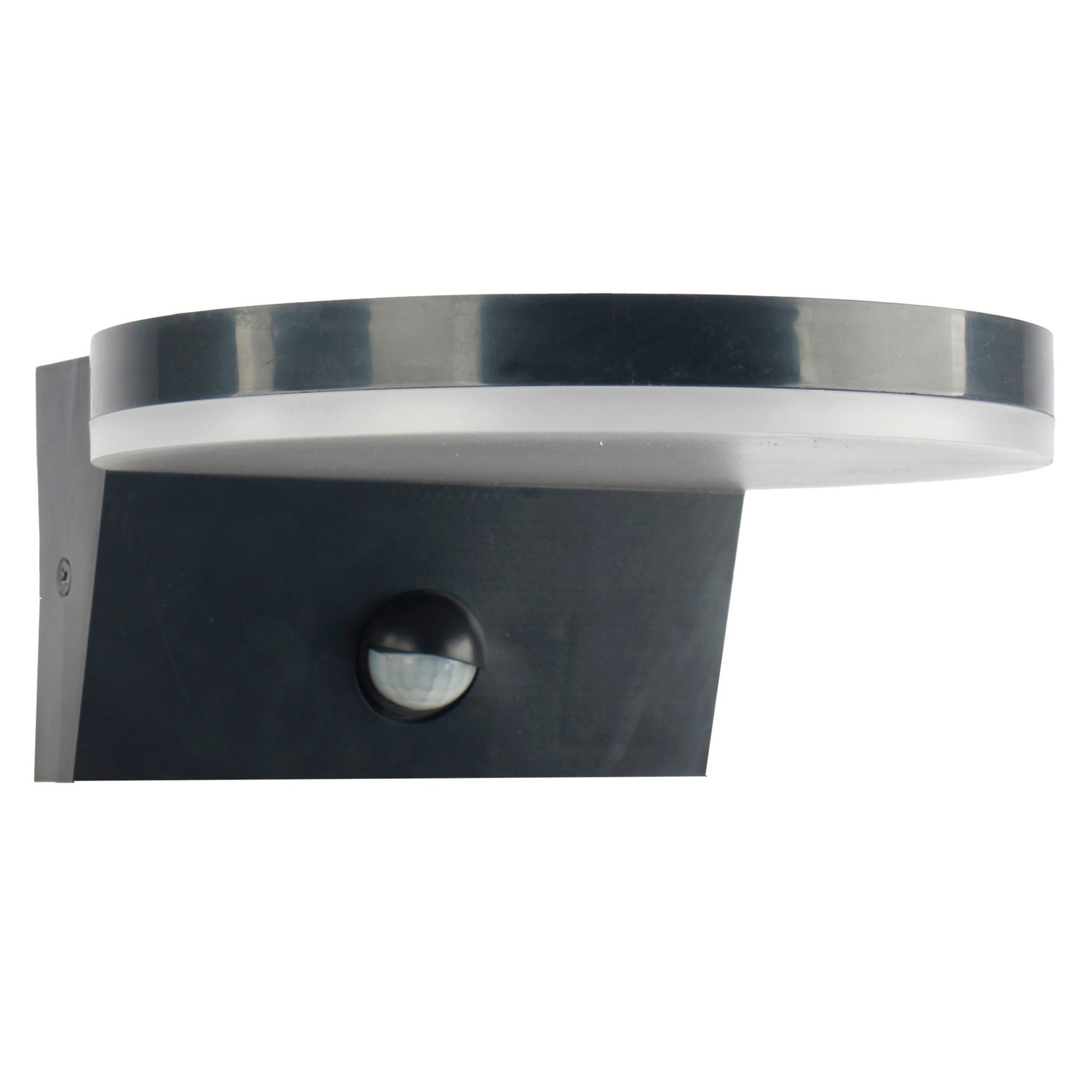 Kinkiet zewnętrzny z czujnikiem ruchu TESA LED 10W Neutralna biel 1100lm czarno-mleczny biały wym: 8,3x18x18,3 cm IP54 Polux
