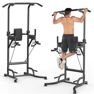Panca Palestra Pieghevole HOMCOM Multifunzione - 7 Regolazioni, Leg Extension, Bande Resistenza, Blu