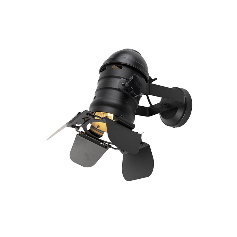 Industrialny reflektor studyjny czarny obrotowy i pochylny - Movie