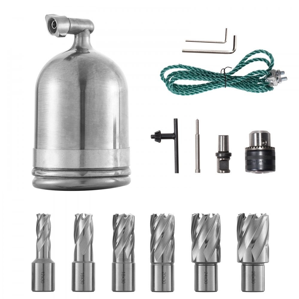 Trapano magnetico 1100W con forza 12000N, set di punte HSS 40mm e fissaggio per metalli TEKMAQUINAS - 3