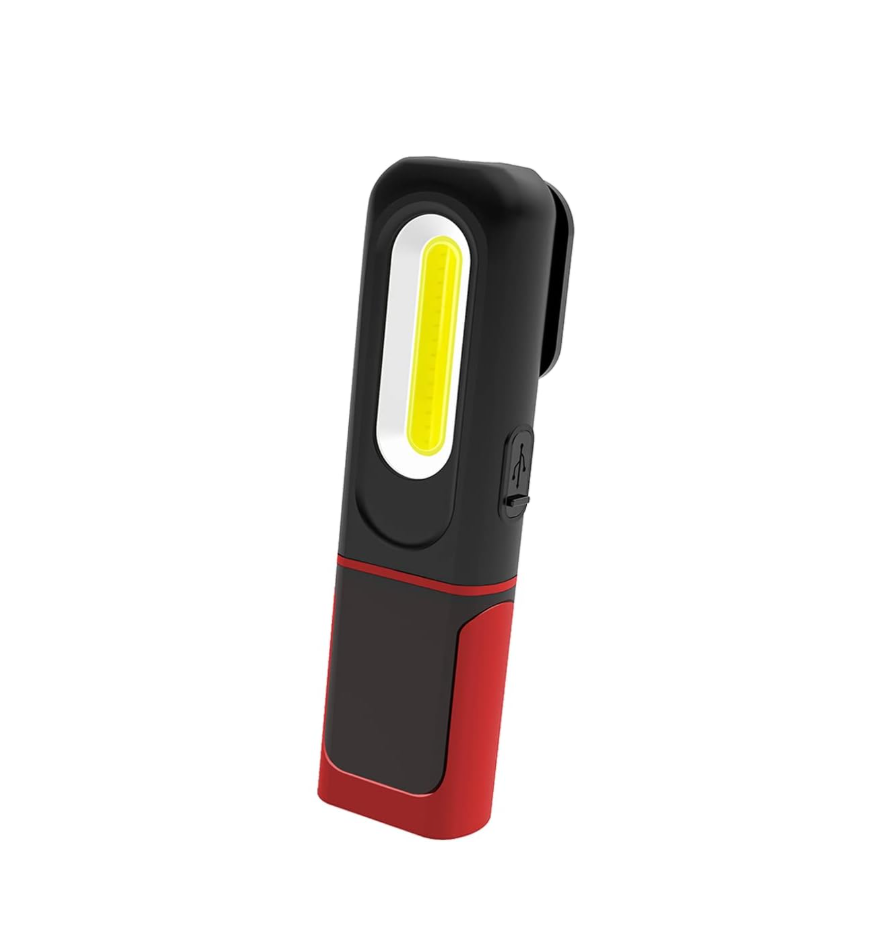 Lampe De Travail LED Rechargeable COB - Lampe Torche Magnétique USB, Lampe D'inspection Mécanique