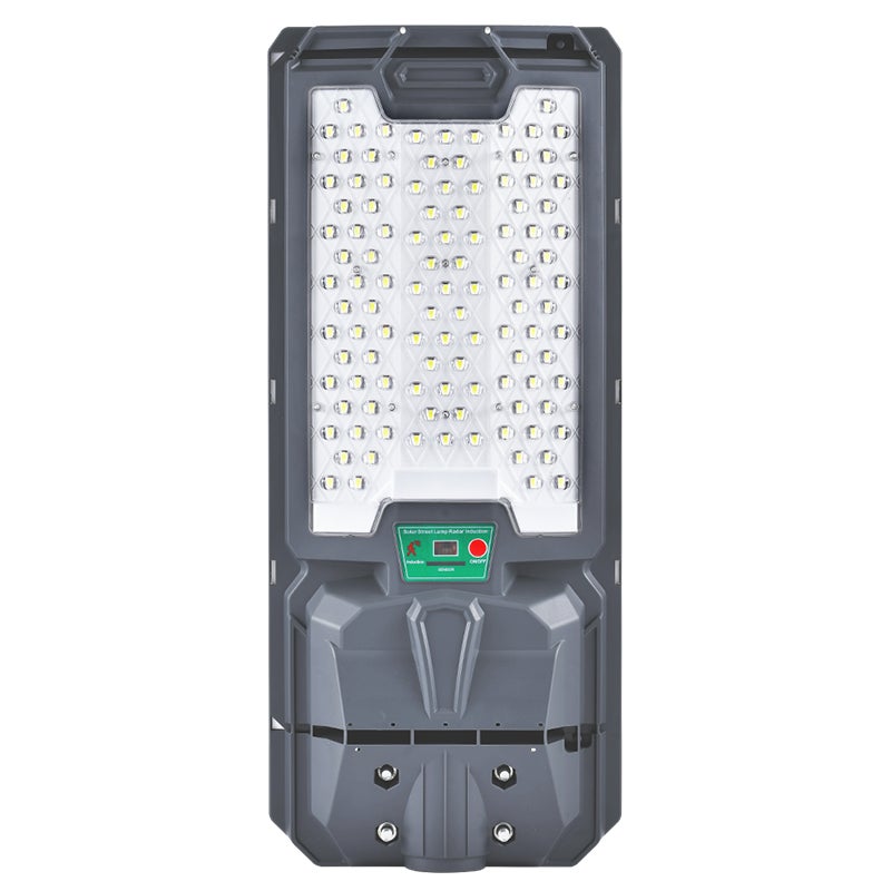 Lampa LED solarna uliczna Lix 200W 56cm IP65 6000K zimna biel PIR pilot ściemnianie szara MasterLED