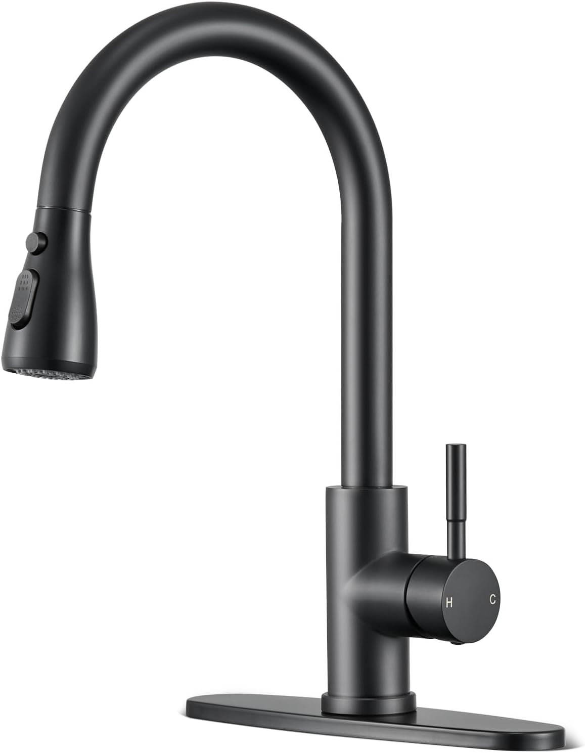 Bateria Zlew Kuchnia Łazienka z Wysuwaną Wylewką | Bateria Zlewozmywakowa Nierdzewna | Gospodarstwo Kemping Pralnia Kamper Bar Czarny