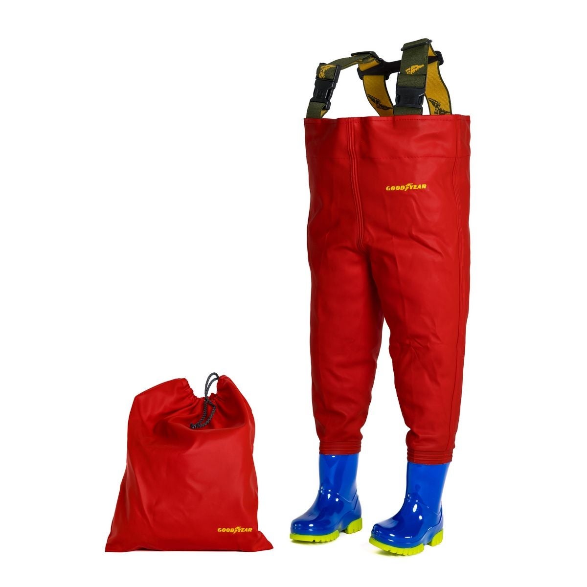 Waders enfants Rouge pour jouer sous la pluie/ou en bord de mer - GoodYear - Taille 26/27 - 2