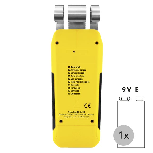 TROTEC BM22 Humidimètre - Mesureur D'Humidité Bois Et Matériaux Avec Affichage Précis