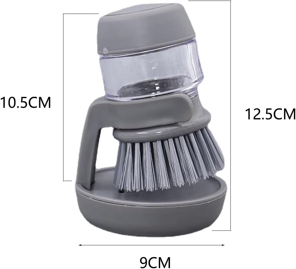 Csirnto Brosse De Nettoyage 2 Pièces Avec Réservoir Savon - Brosse Vaisselle Multifonction Cuisine