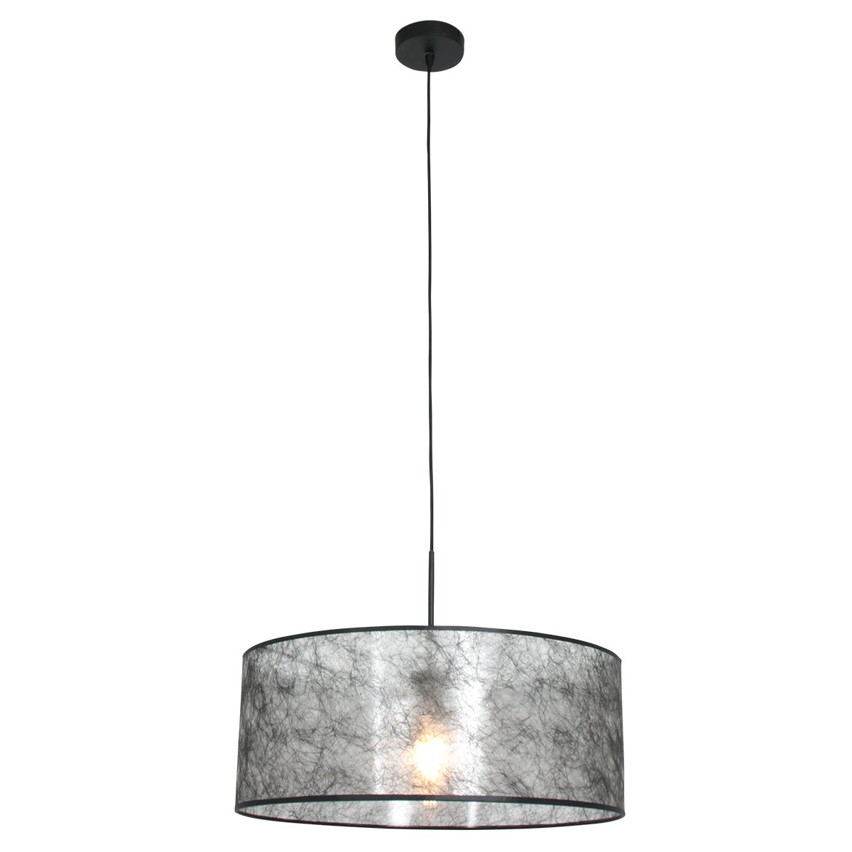 Steinhauer - lámpara colgante - sparkled light - negro - plástico metal - ø 50cm - e27 - 8152zw