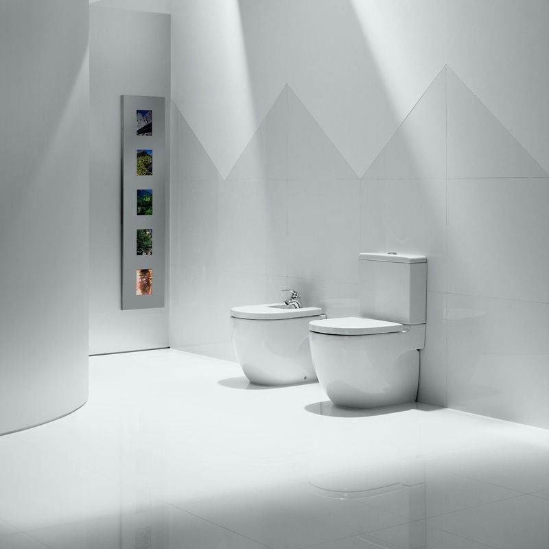 Sedile e copriwater Supralit® con chiusura soft-close, 600 mm, bianco, per MERIDIAN - ROCA - 3