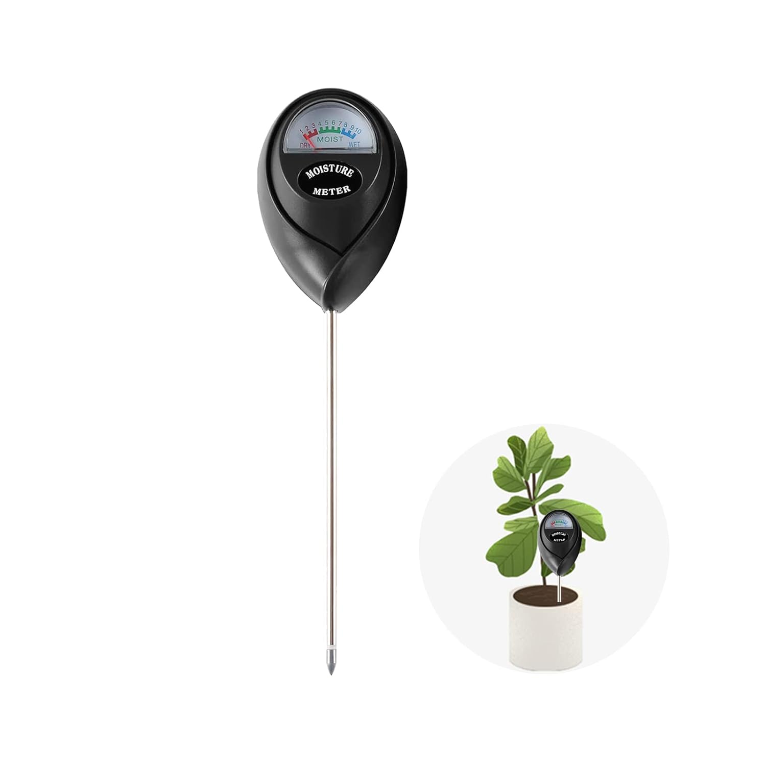 Testeur D'humidité Du Sol - Hygromètre Sans Pile, Pour Savoir Quand Arroser Tes Plantes D'intérieur Et D'extérieur !