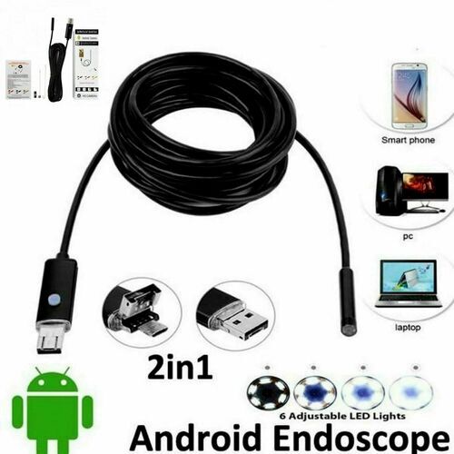 Endoscopio Impermeabile Auto Moto Per Auto E Moto - Telecamera Ispezione 1.3MP, 1 Metro Endoscopio Impermeabile IP67