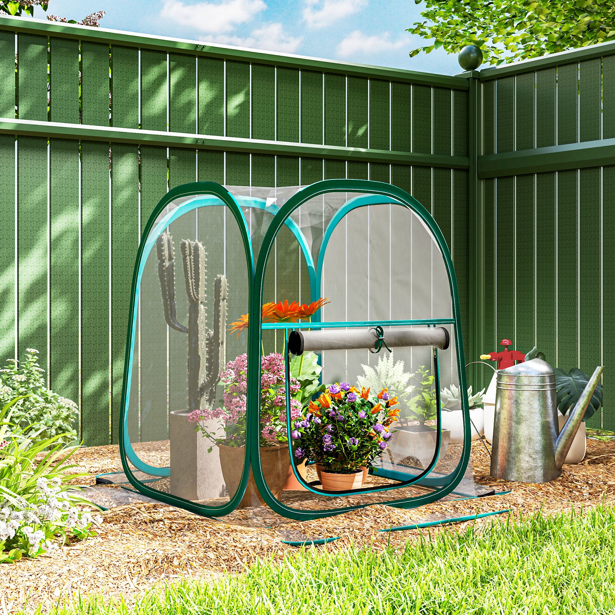 Mini serre de jardin, mini pop up serre en PVC transparent, pour ...
