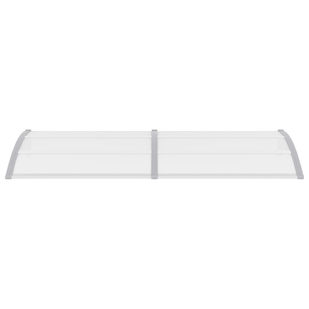 Toldo puerta gris y transparente 240x80 pc