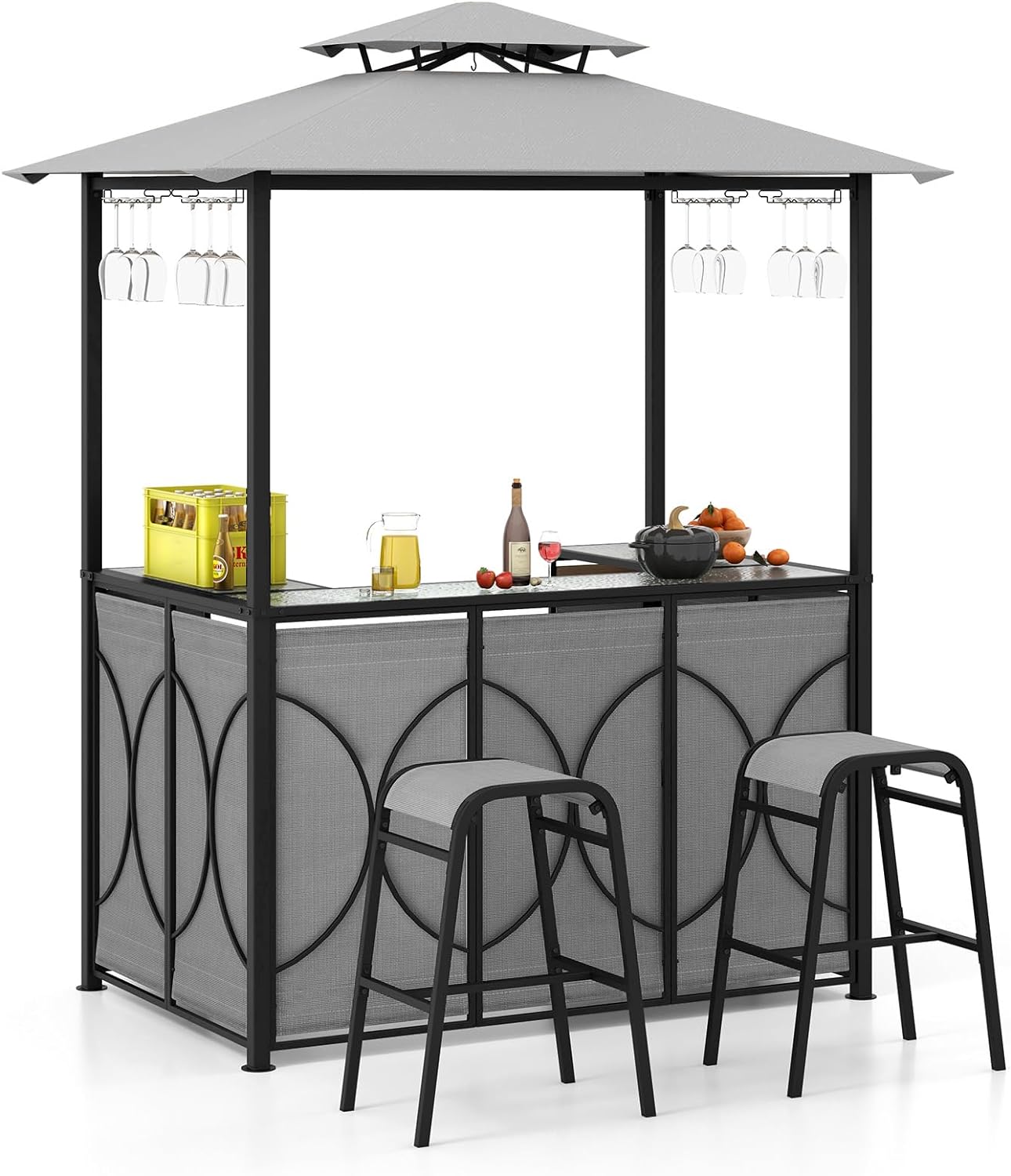 Toit de remplacement Soft 3x3M PA Bâche de toit pour Gazebo Toit de