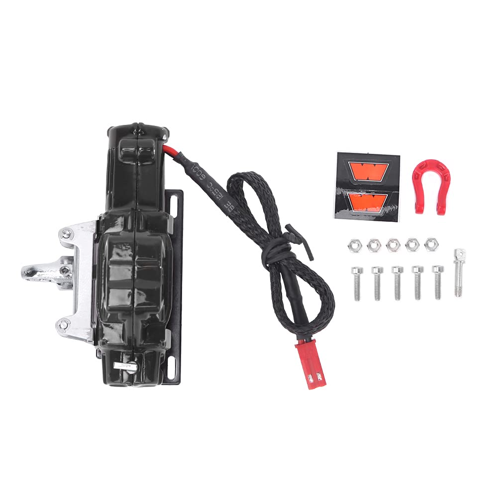 Verricello Automatico RC In Metallo 1/10 Accessorio Per Auto Cingolate Per Axial SCX10 TRX4 Nero 95052151