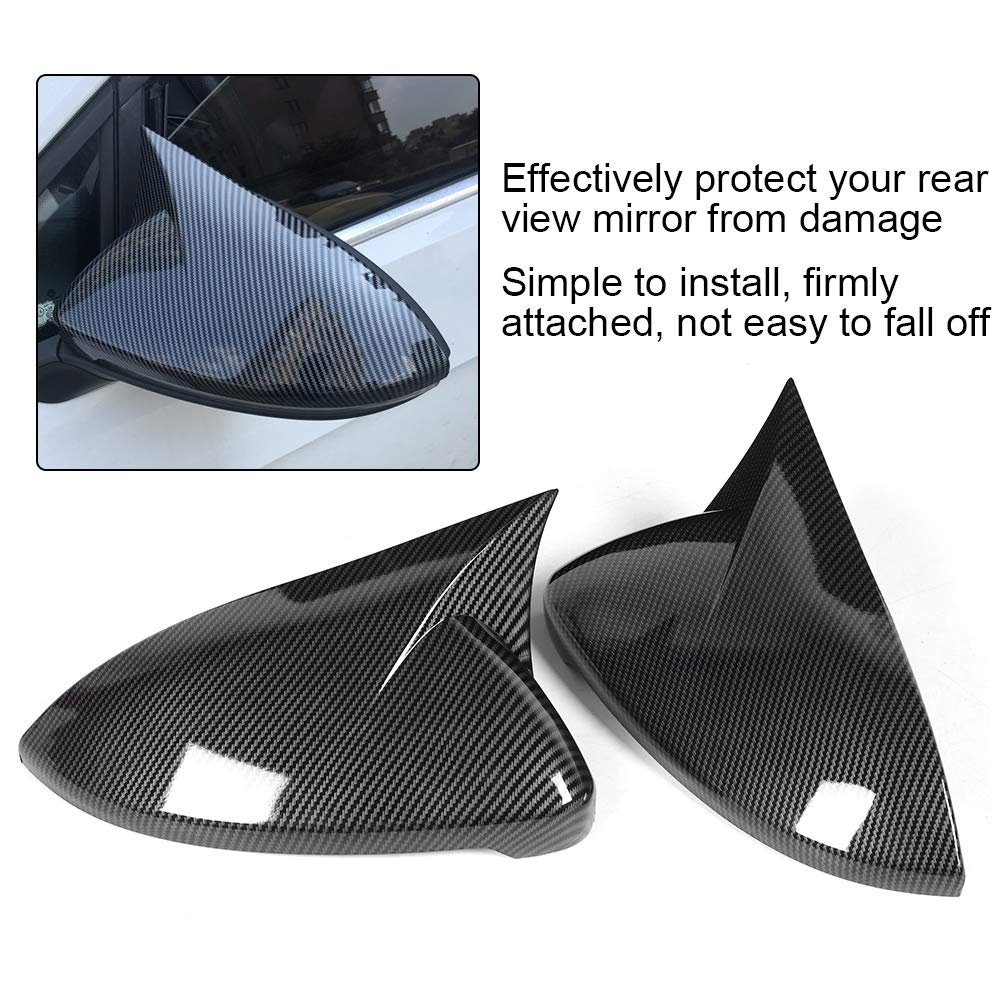 Copertura specchietto retrovisore laterale in fibra di carbonio, alloggiamento adatto per MK7 7.5 2014-2019 - 3
