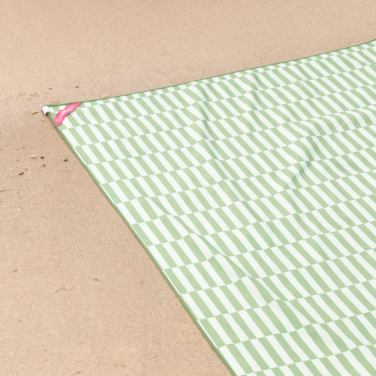 Flamingueo Serviette Plage Piscine Microfibre 180x90cm Vert - 7