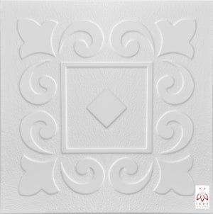 Pannelli 3D In Polistirolo Per Pareti E Soffitti - Decorativi E Facili Da Installare - 50x50 Cm, Bianco - Foto 6