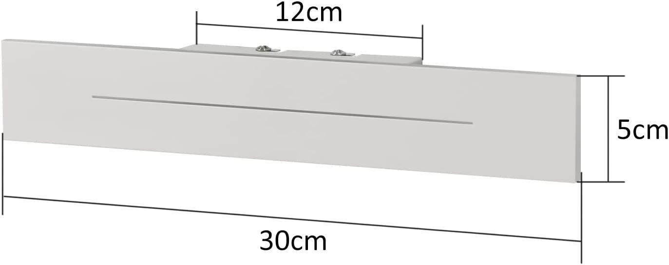 Lampada da parete a LED per interni NETTLIFE 30CM moderna lampada da parete bianca calda 8W - 7