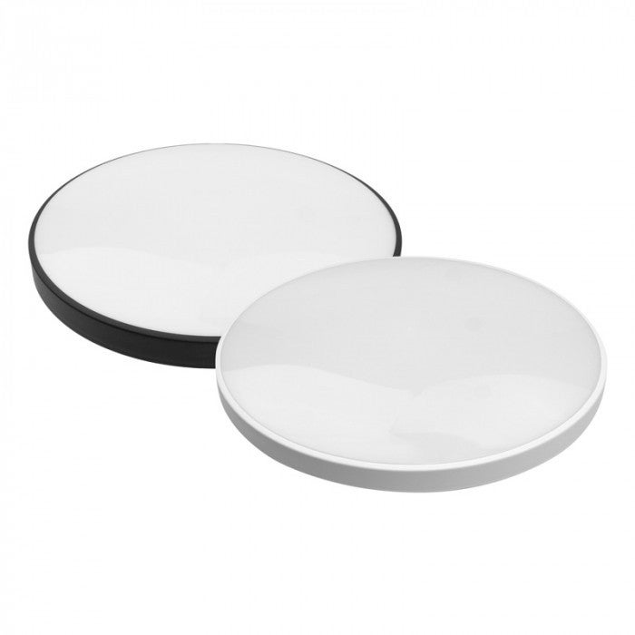 Plafon okrągły biało-czarny LED 24W 4000K 1900lm wym: 5,5 x 33 cm IP20 tworzywo sztuczne Ecolight