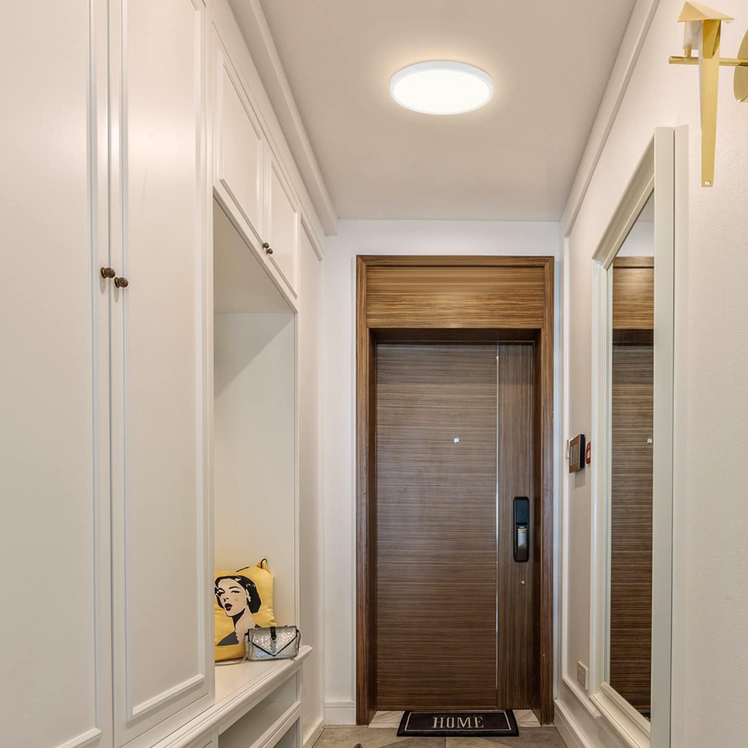 NETTLIFE Plafón LED Plafón de cocina 15W Lámpara de baño plana 4000K IP44 - 2