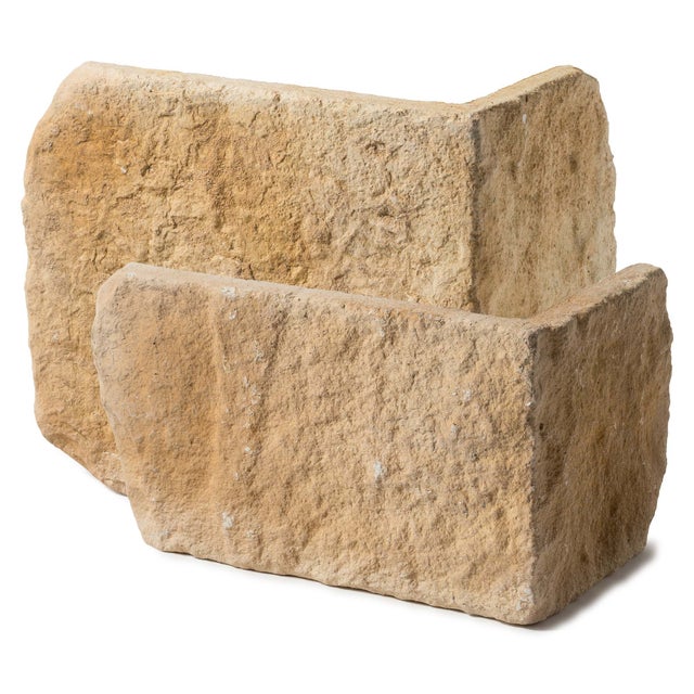 Chaînes d'angle pierre de parement extérieur Province ton cannelle (lot de 1 mètre linéaire) - RO'MA NATURE