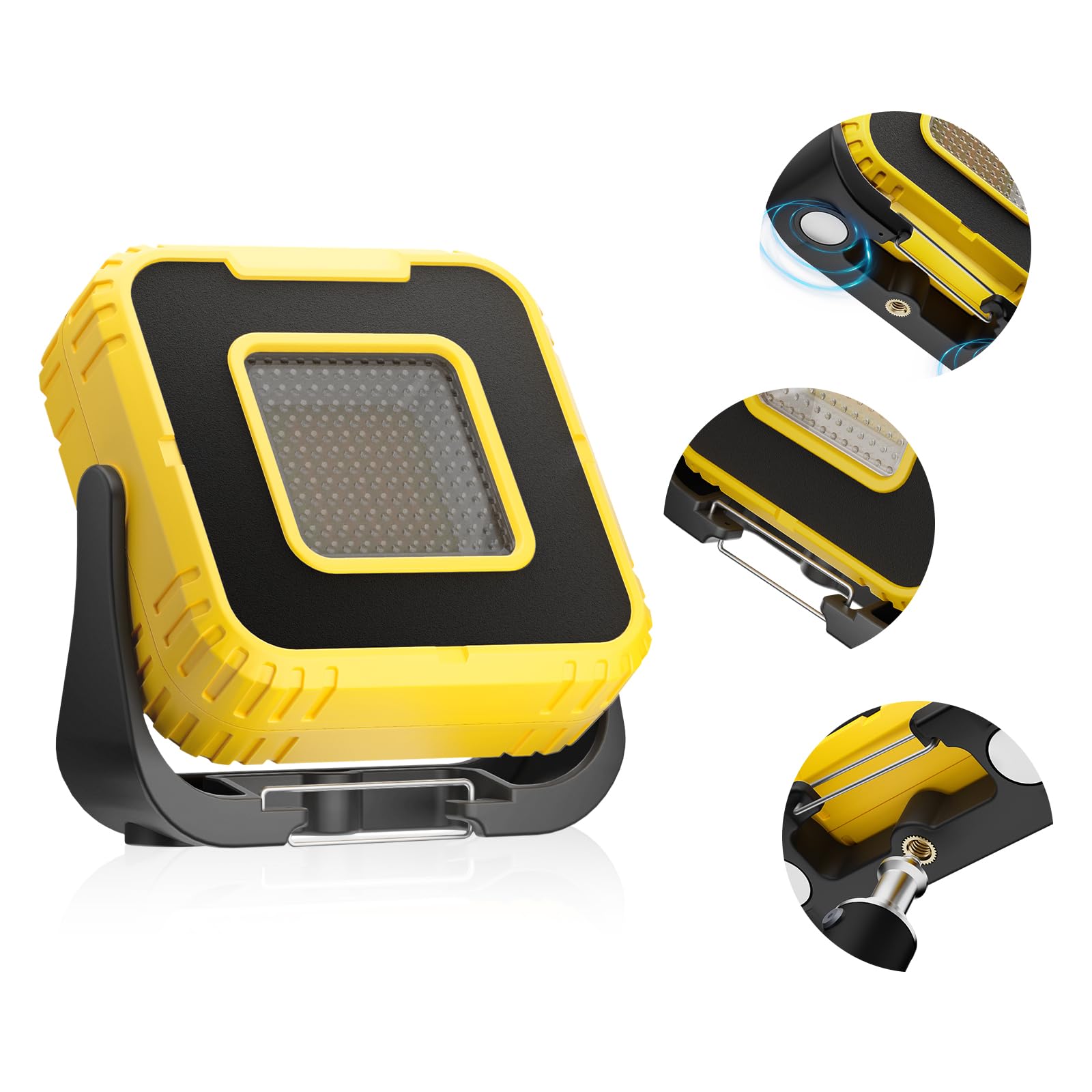 Lumière Travail G350 Lampa Przenośna 3000mAh Akumulatorowa Obrotowa 360° Ściemnialna LED Magnetyczna Mechanik SOS Stroboskop Czerwony Outdoor Wędrówki