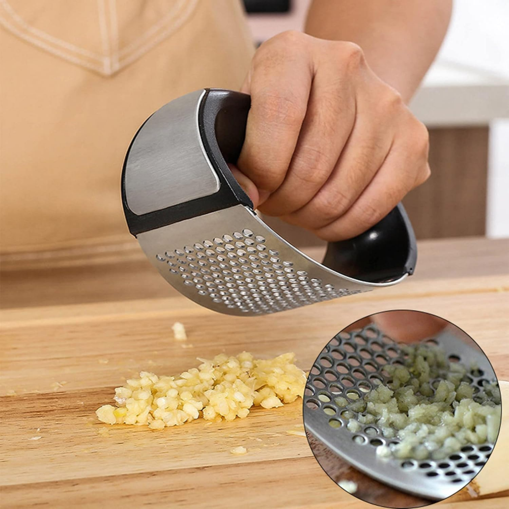 Presse-ail Manuel En Acier Inoxydable - Hachoir à Ail - Outil De Cuisine Pratique