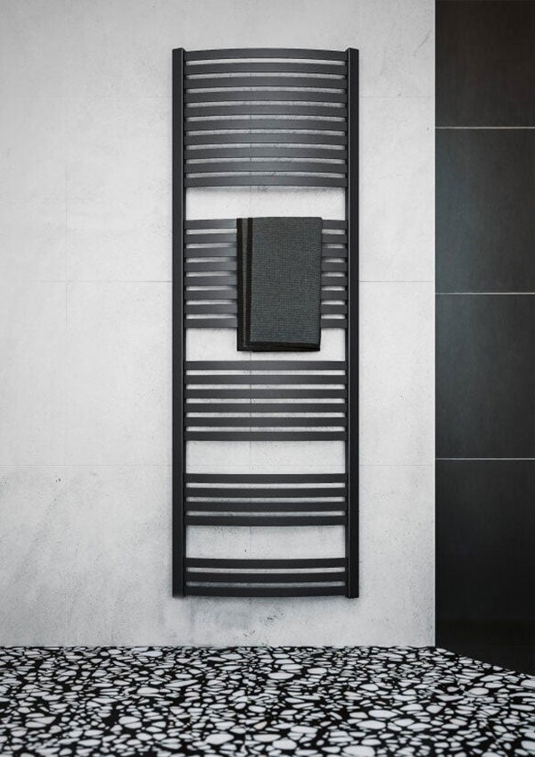 Sèche-serviette mixte noir de 1220mm de haut et 600mm de large - 676 Watt - DEX1220/600V2N - 4