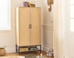 Armoire de Chambre - LUMINARIX - Pliable - 10 Compartiments - 6 Portes - Blanc 170x69x50 cm - Maison