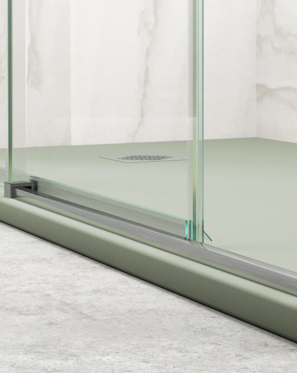 Box doccia rettangolare angolare scorrevole 2 porte 2 fisse | Vetro anticalcare da 5 mm | Profilo cromato 170 cm (adattabile 166,5-168,5 cm) x 70 cm - 5