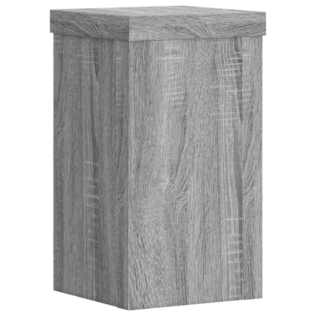 Supports pour plantes 2 pcs sonoma gris bois d'ingénierie - 4