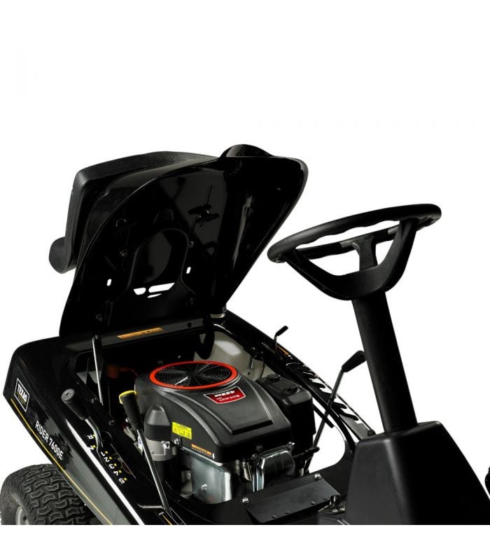 Tondeuse autoportée rider thermique 76 cm, moteur 432 cc, mulching + éjection - TEXAS Rider 7600E - 8