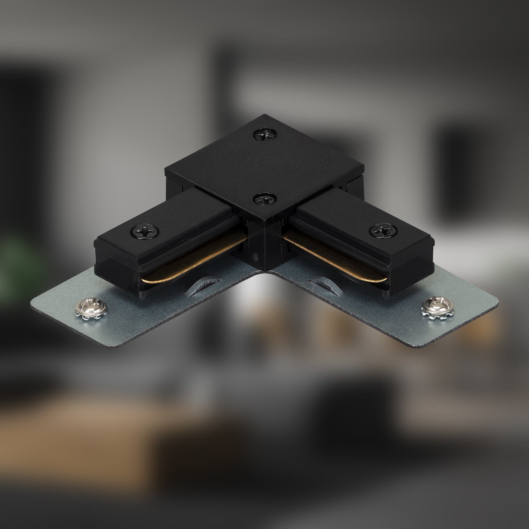 Connettore Per Binari Rail Metallo Nero Opaco - 4