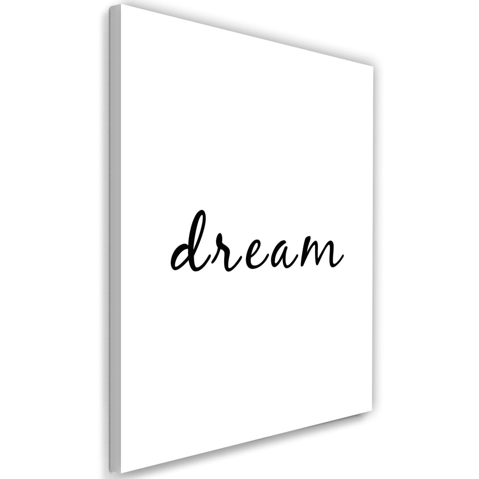 Obraz, typografia Dream 80x120