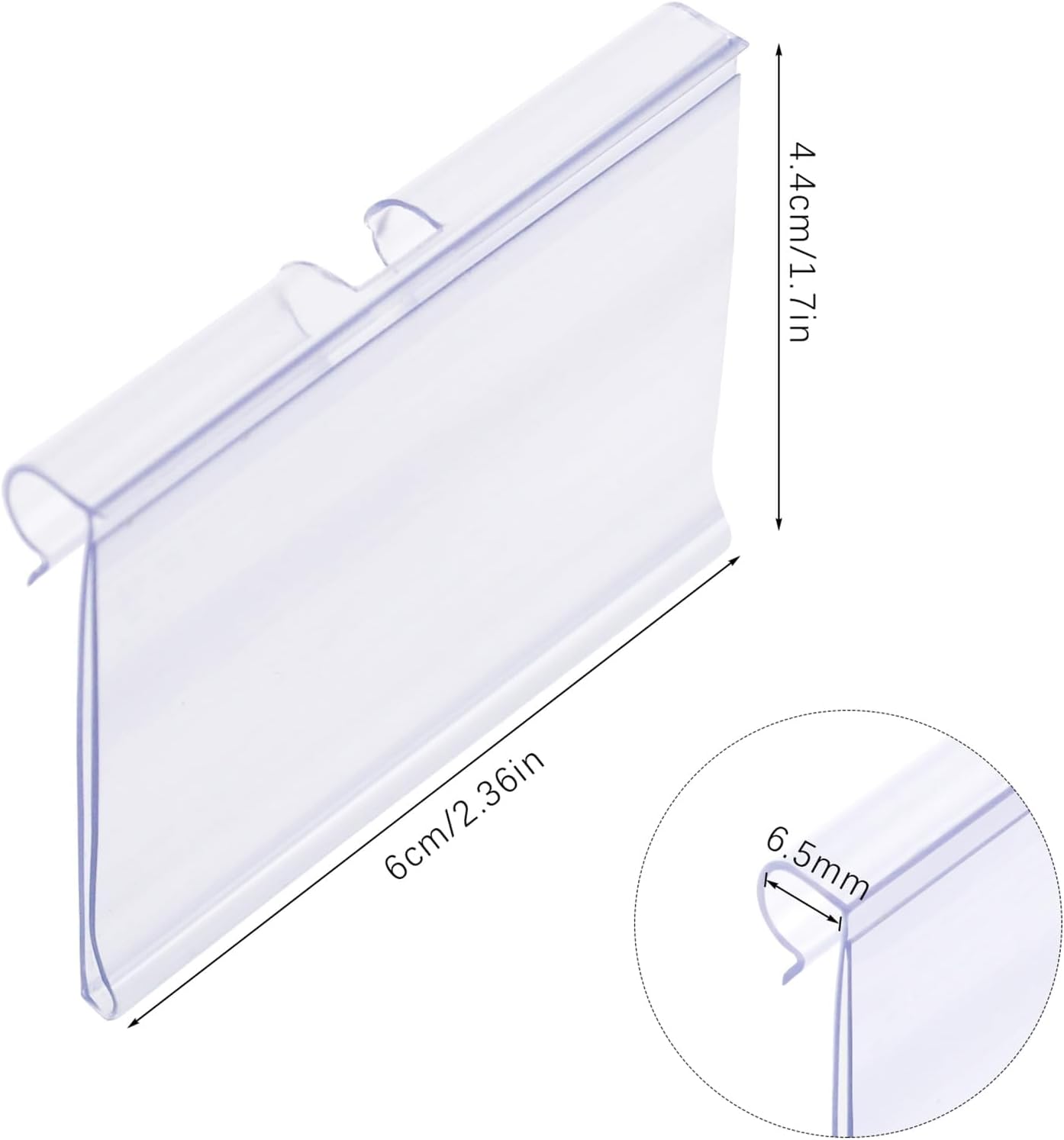 60 Cinghie Trasparenti Per Etichette Bagagli – 15 Cm – Plastica Morbida E Resistente Per Valigie E Zaini - 2