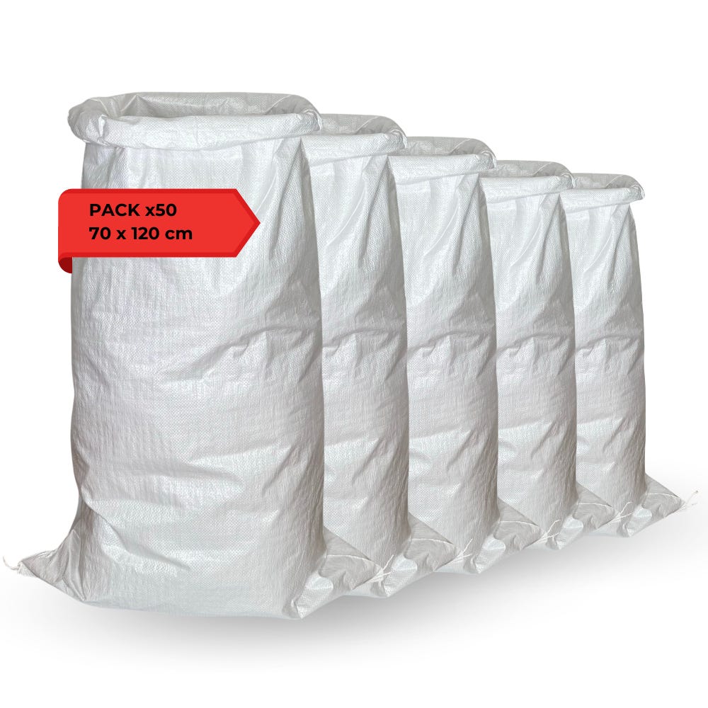 Sacchi In Polipropilene 70x120 Cm - 5 Pezzi Per Raccolta Olive, Patate E Giardinaggio - Foto 3