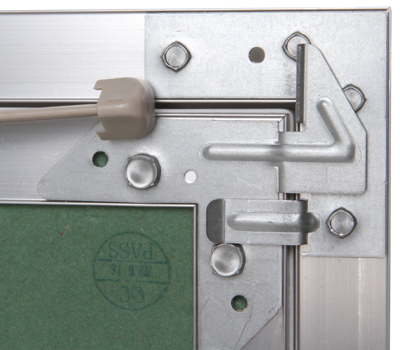 Trappe de visite alu hydro Semin - 400 mm x 400 mm x 12.5 mm - ouverture poussez/lâchez - pièces humides - murs et plafonds - 5