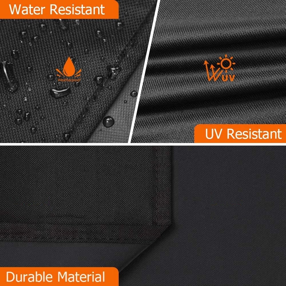 Housse de barbecue,Housse de barbecue imperméable, anti-poussière et anti-UV en tissu 420D Oxford,Housse de barbecue 80*66*100cm - 3