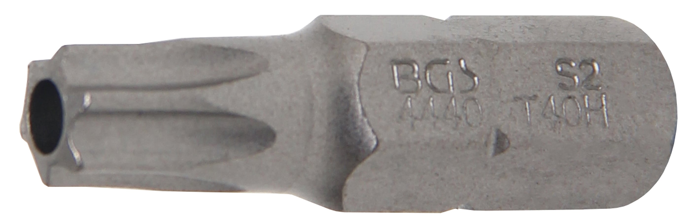 BGS bit do wkrętarek, napęd zewnętrzny sześciokątny 8 mm (5/16") profil T (do Torx) z otworem T40 - 4440