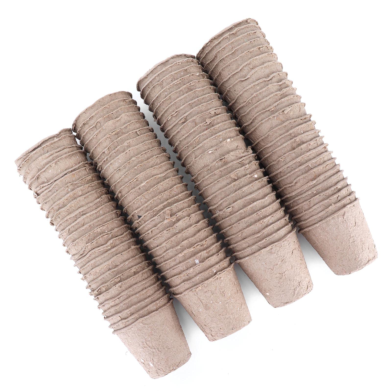 Lot De 100 Pots De Semis Biodégradables 6 Cm En Fibre + 100 Étiquettes & 2 Stylos - Kit Complet Pour Jardin