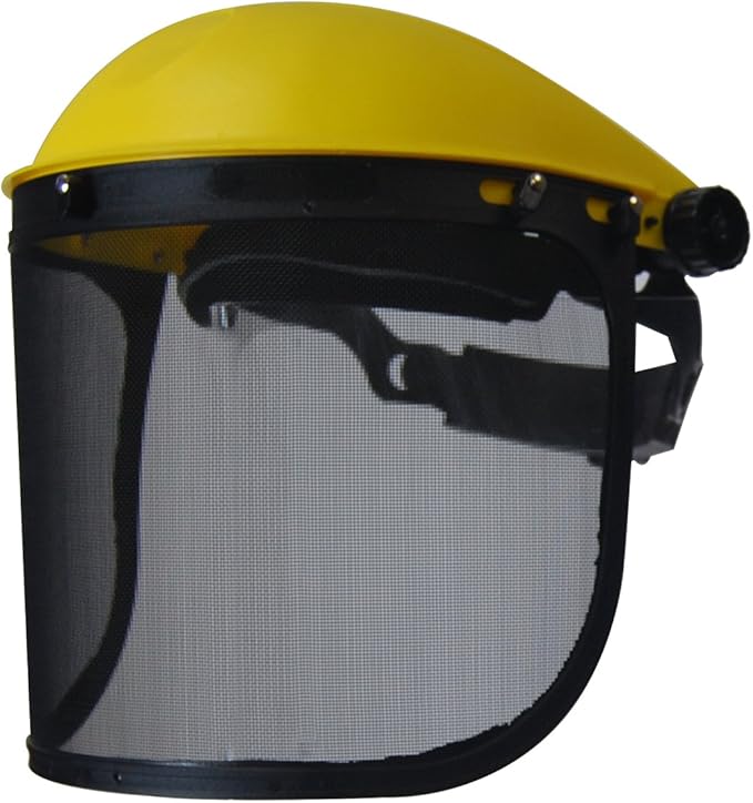 Visière De Protection Plastique Relevable & Casque Anti Bruit Intégré - Modèle Professionnel - Largeur Débroussailleuse & Bricolage - 2