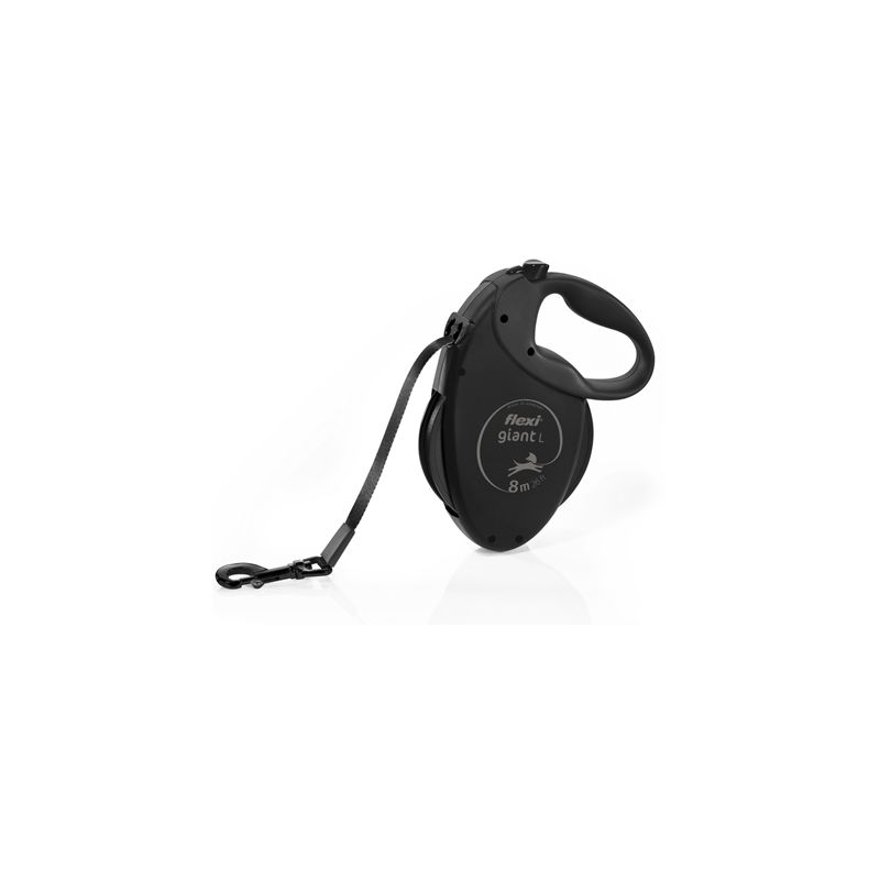 FLEXI Giant Tape Black Edition - correa automática para perros - 8 m - 2