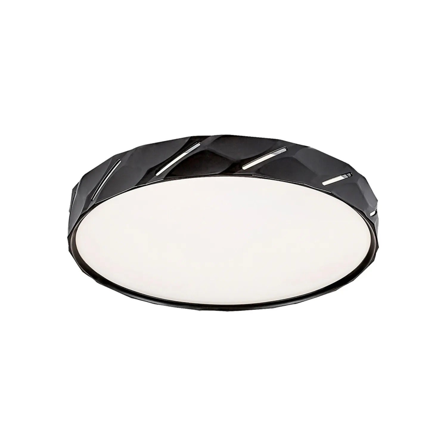Plafon okrągły Nessira LED 25W Neutralna biel 1100lm czarny matowy-biały wym:7x39x39cm IP20 Rabalux