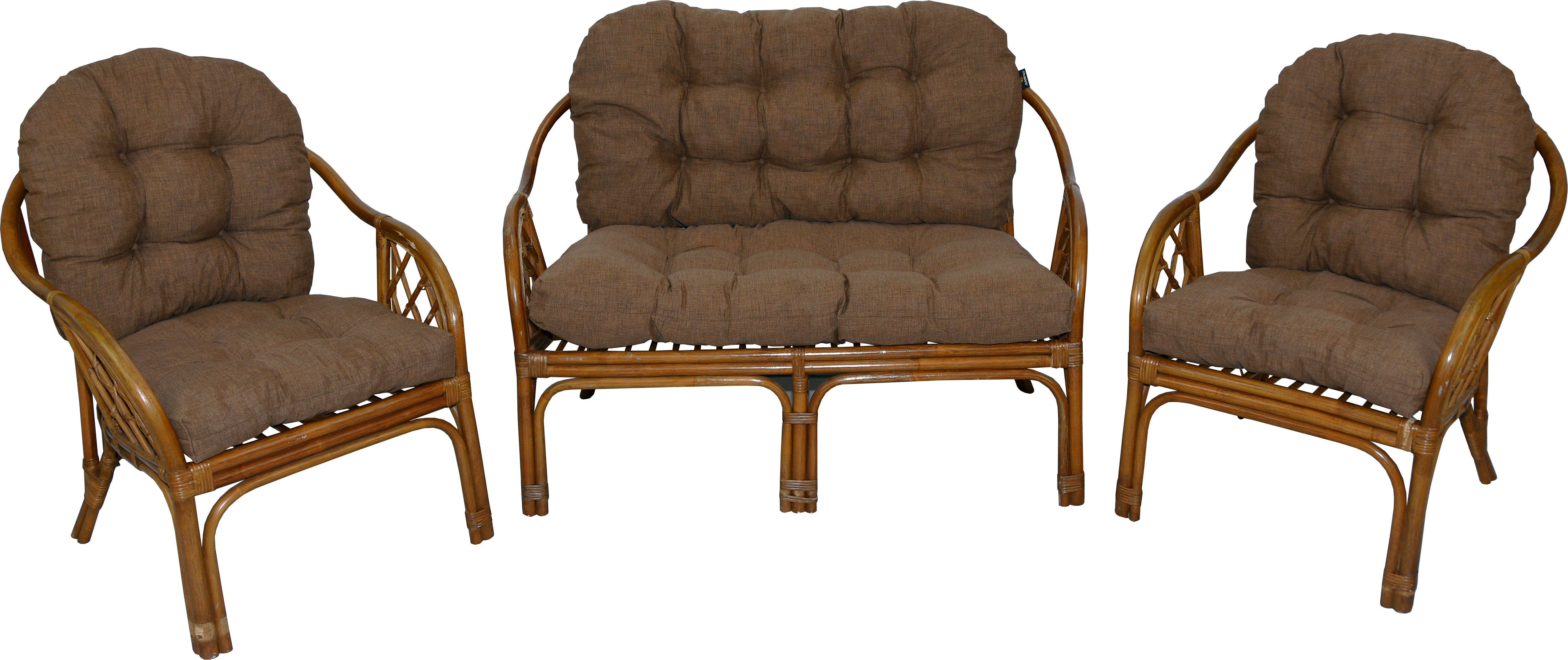 Poduszki na meble rattanowe AMPO komplet brązowy 1 kpl.