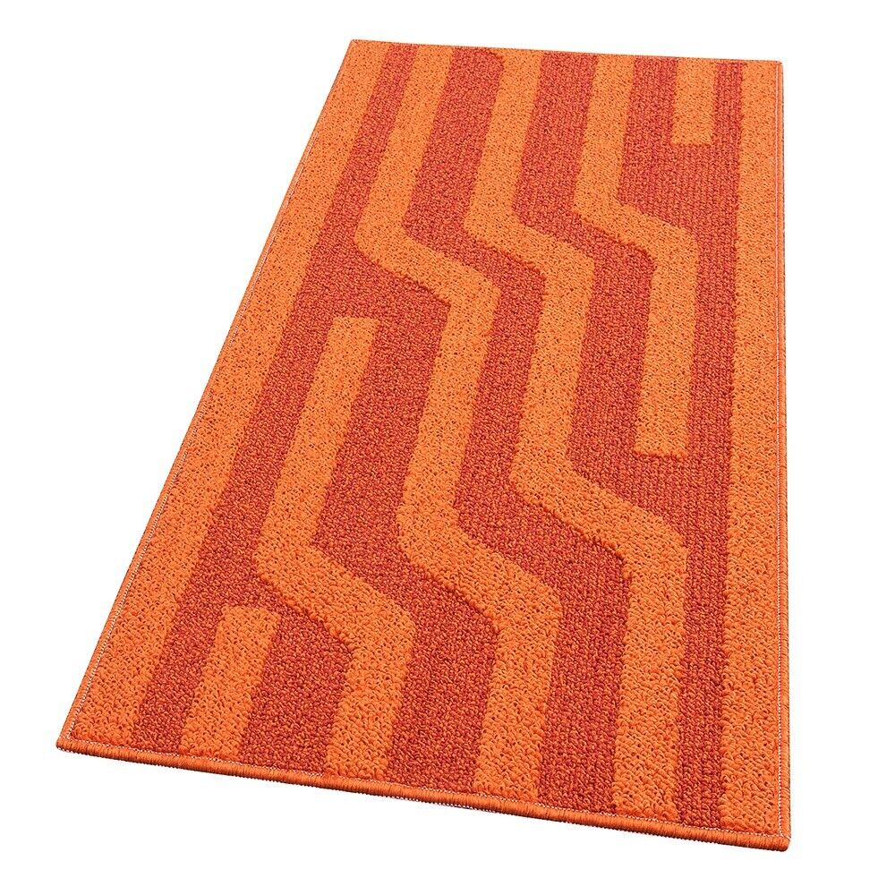 Tappeto Cucina 3D Cerchi | 57x145 Cm | Antiscivolo E Assorbente | Beige | Made In Italy - Foto 6