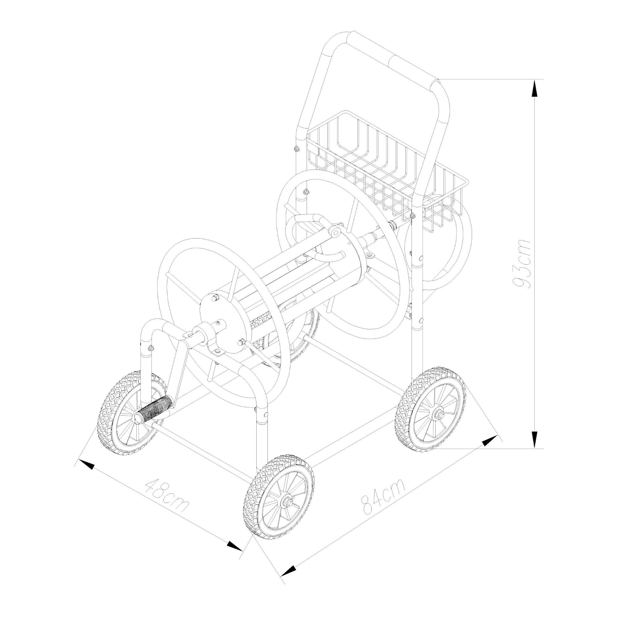 Carro portamangueras Gelibolu 3/4