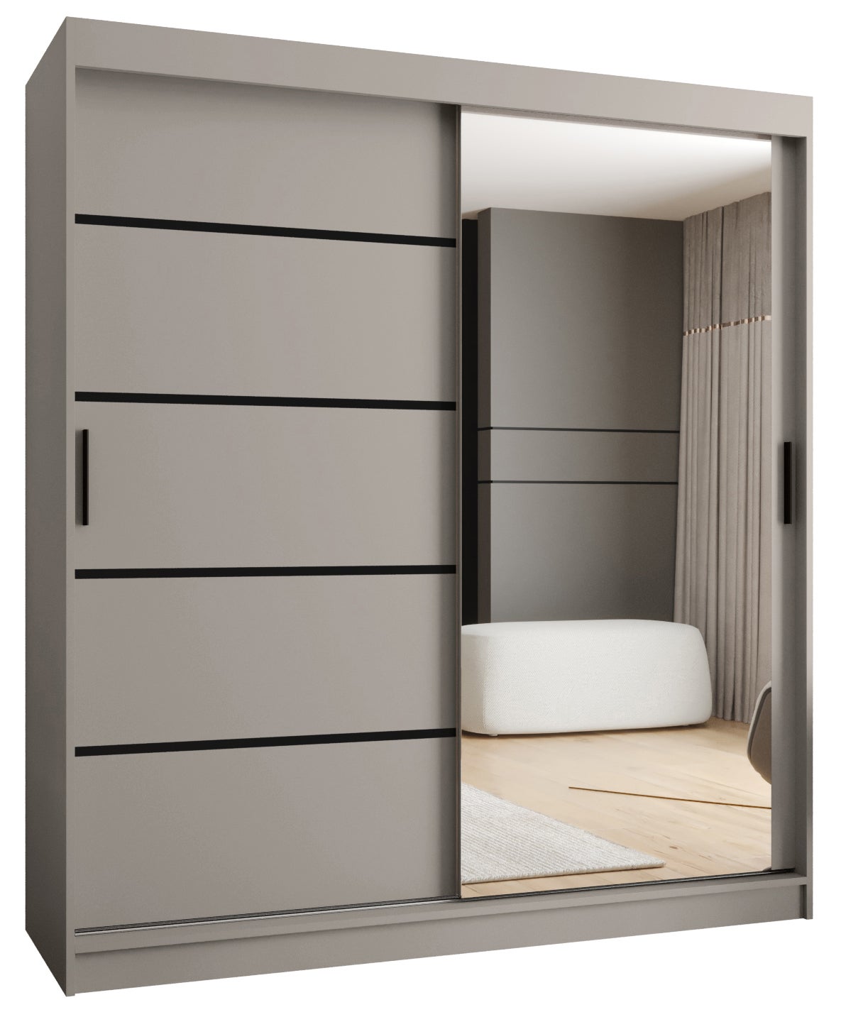 Szafa przesuwna garderoba RUBINO V2 180 x 62 x 200 cm - Abiks Meble