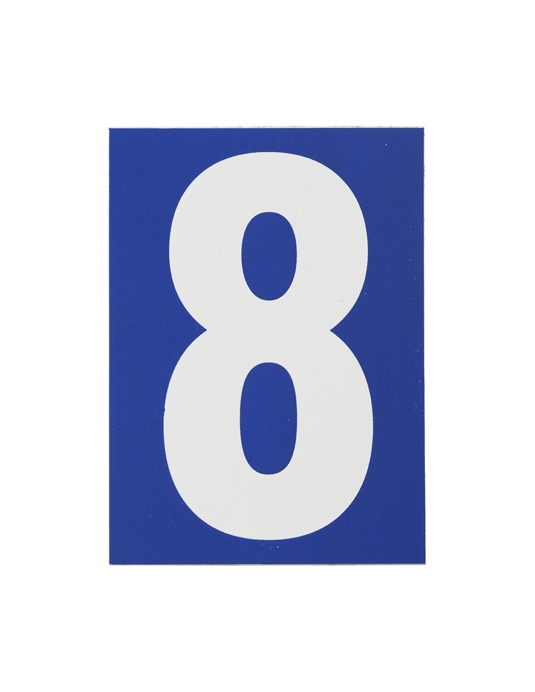 8 Fogli Adesivi Numerici Blu In Vinile Impermeabile - Numeri 0-9 Grandi 76x25mm Per Fai Da Te
