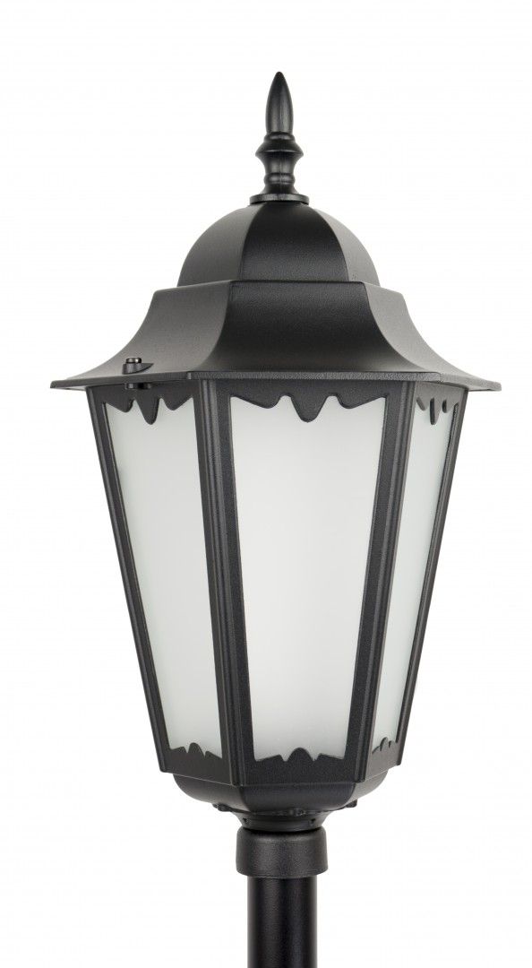 Lampa ogrodowa stojąca Retro czarna 1xE27x60W IP43 wym: 115 x 23 x 23 cm aluminium SU-MA