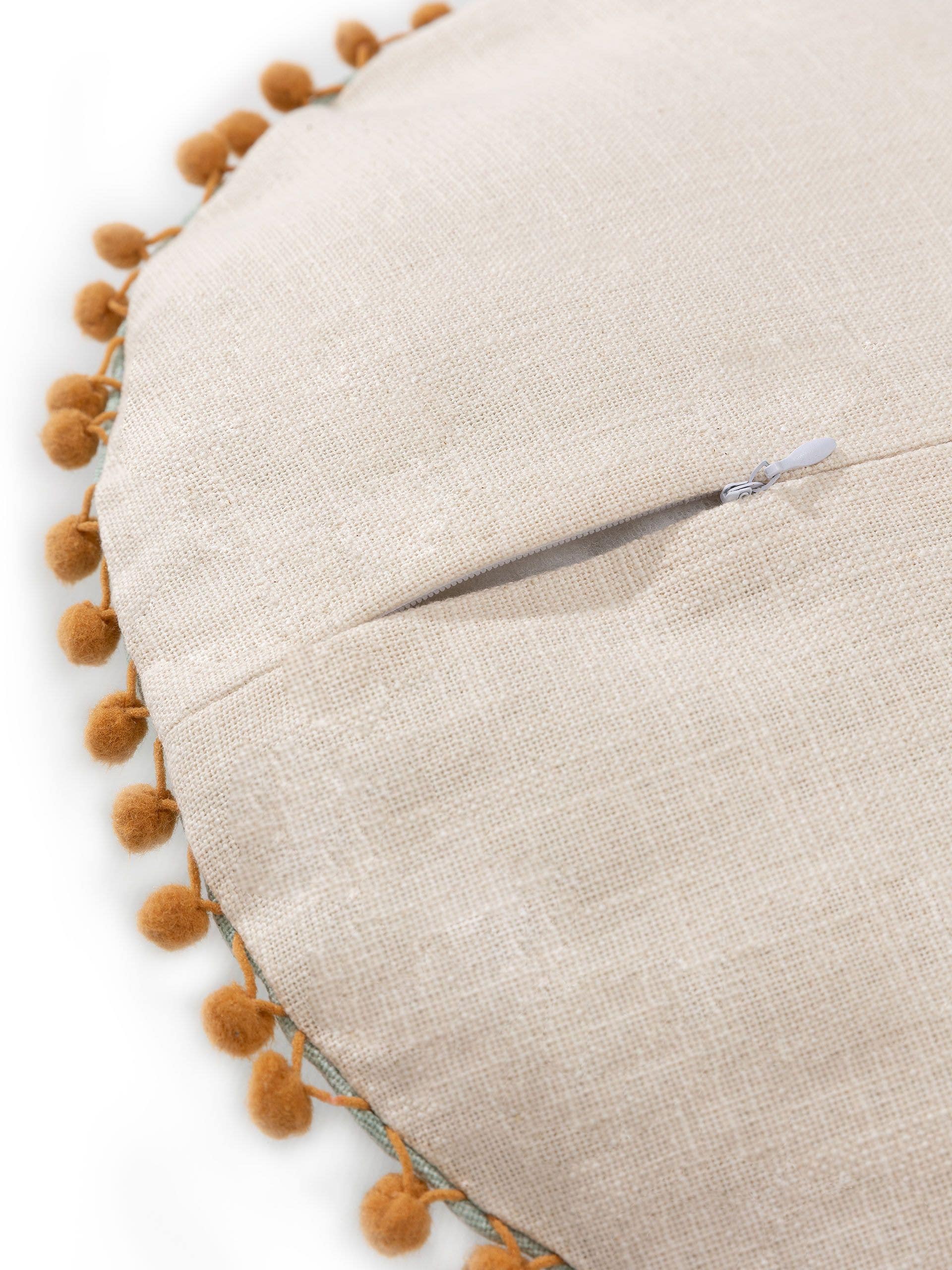 BENUTA - Housse de coussin Savannah multicouleur ø 40 cm rond - 5